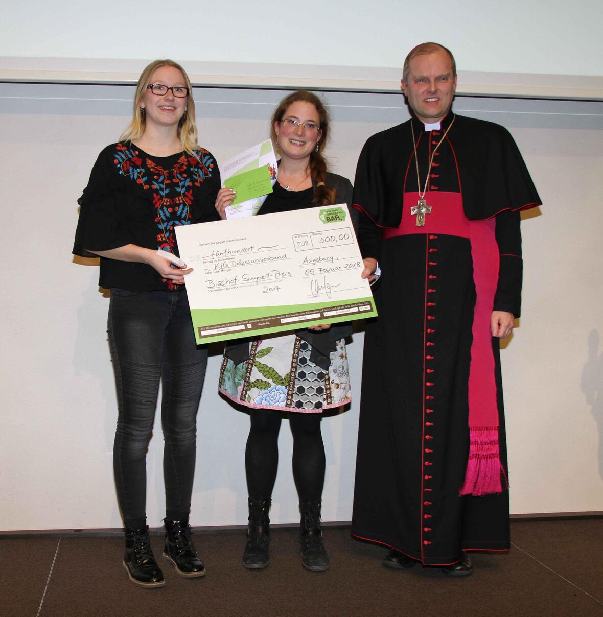 Die diesjährigen Preisträger des Bischof-Simpert-Preises: Der KjG Diözesanverband Augsburg mit seinem Projekt „Escape Room – Der verlorene Schlüssel.“ (Foto: BDKJ)