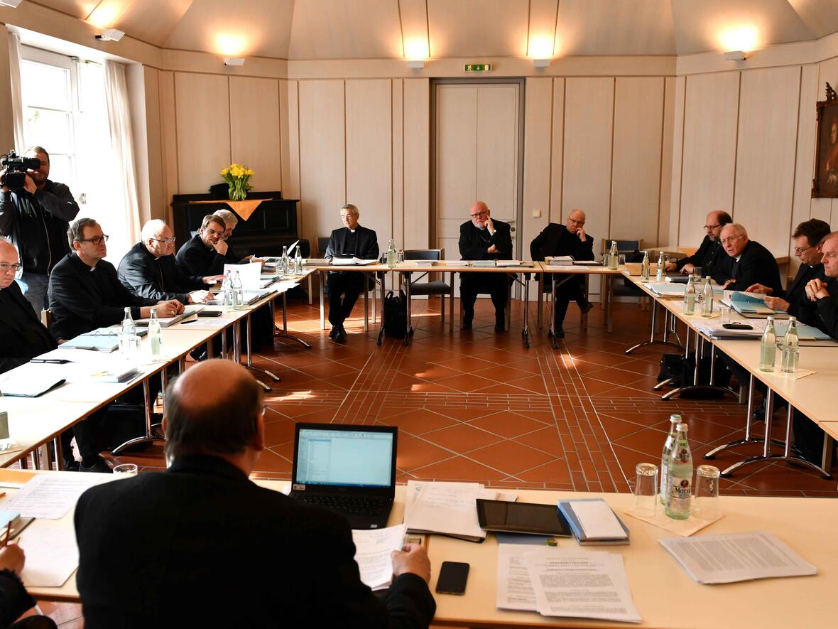 Beratungen der Freisinger Bischofskonferenz im Priesterseminar in Augsburg. (Fotos: Nicolas Schnall / pba)