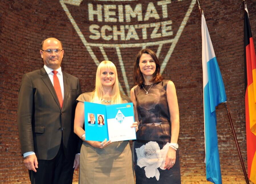 Bei der Preisverleihung nahm Kathrin Rottmann den Preis für das Diözesanmuseum entgegen. (Foto: Bayerisches Staatsministerium der Finanzen, für Landesentwicklung und Heimat)