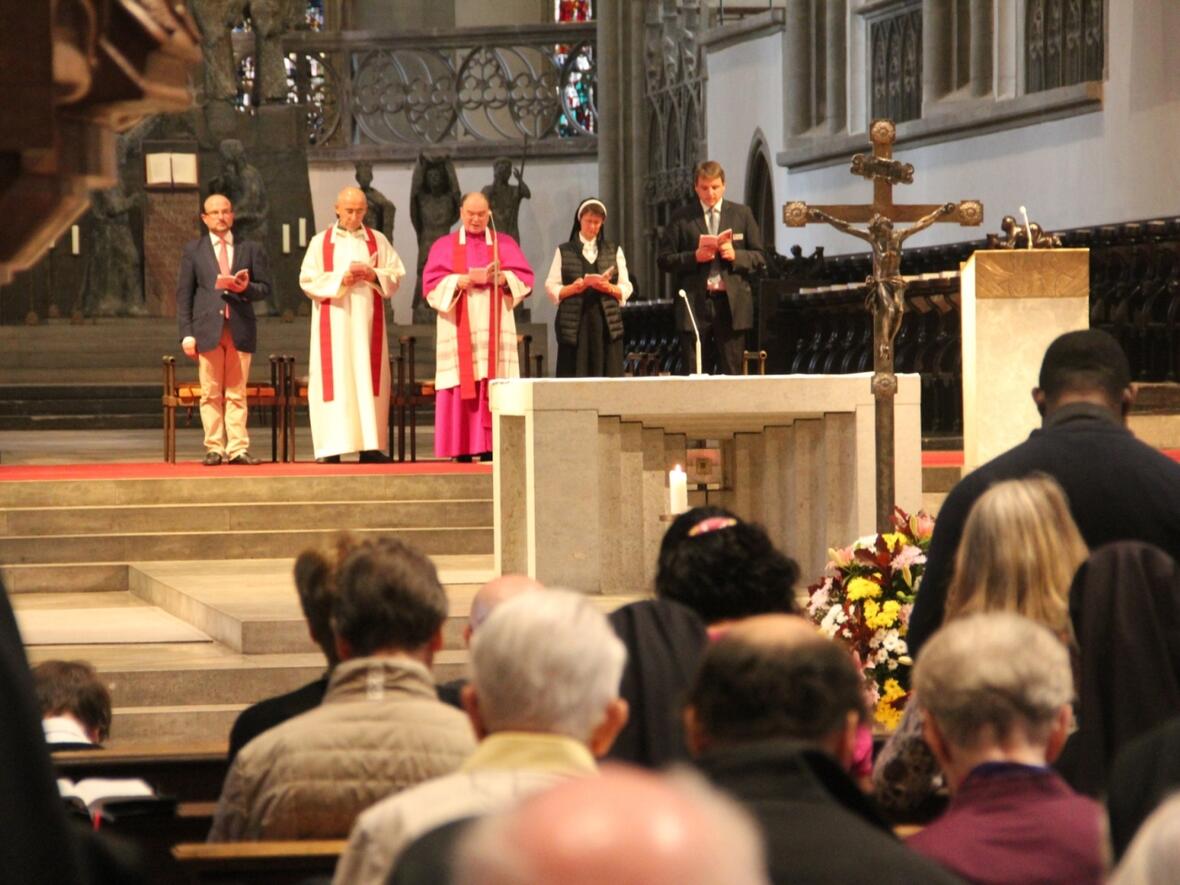 Der ökumenische Kreuzweg wurde im Augsburger Dom gebetet. (Foto: KIRCHE IN NOT)