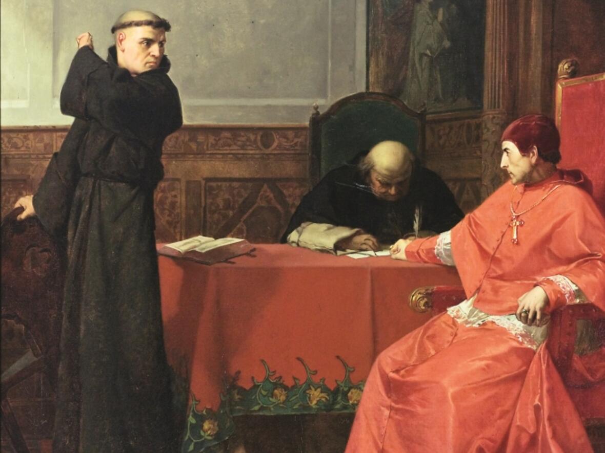 "Luther für Cajetan". (Foto: Ferdinand Pauwels / Kneise-Wartburgstiftung Eisenach)