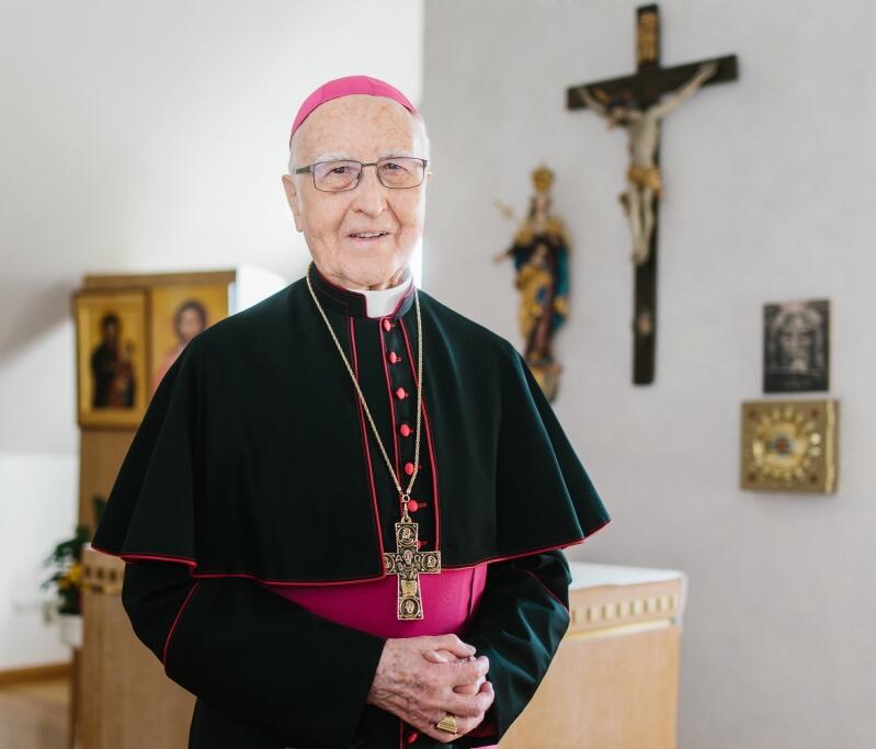 60 Jahre Priester: Erzbischof em. Dr. Karl Braun. (Foto: Pressestelle Erzbistum Bamberg / Hendrik Steffens)