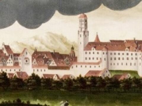 Dillingen um 1610 (Bild: Merian Matthaeus Nö Kupferst.; Frankfurt.a.M. 1643)