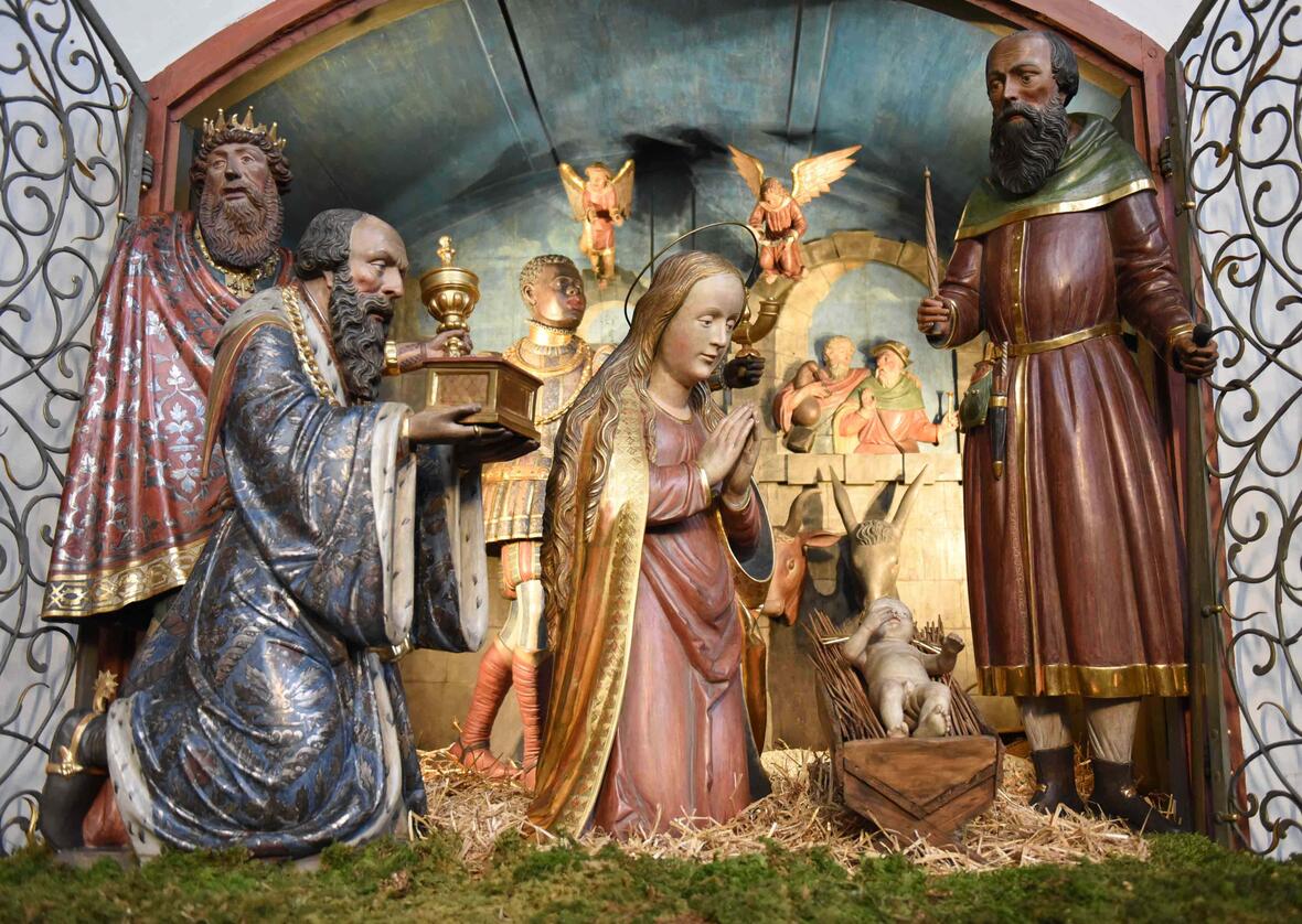 Weihnachtskrippe im Augsburger Dom (Foto: Maria Steber / pba).