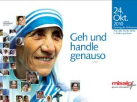 Das Plakat von Missio zum Weltmissionsmonat 2010. Bild: missio