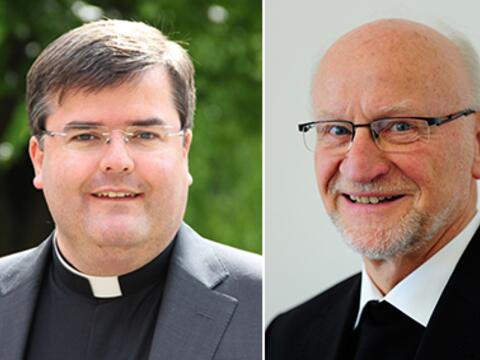 Generalvikar Harald Heinrich (links) und Domkapitular Prälat Peter C. Manz. (Foto: pba)