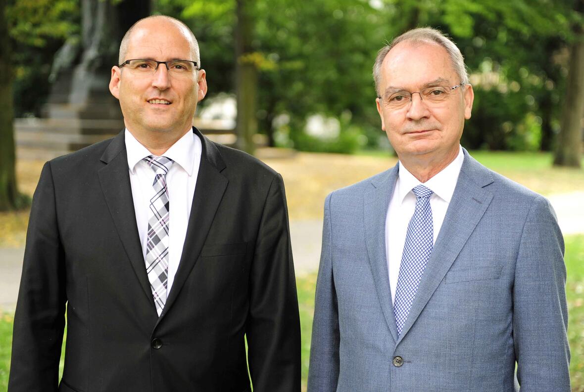 Peter Kosak (links) und Ulrich Haaf. (Foto: pba/Nicolas Schnall)