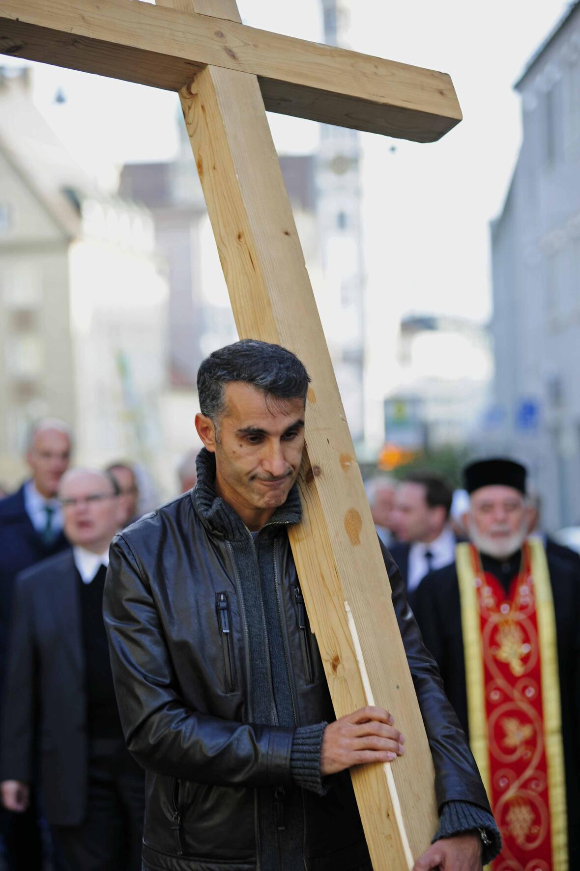 Das Kreuz als das Sinnbild für die Situation der verfolgten Christen weltweit. (Foto: pba/Nicolas Schnall)