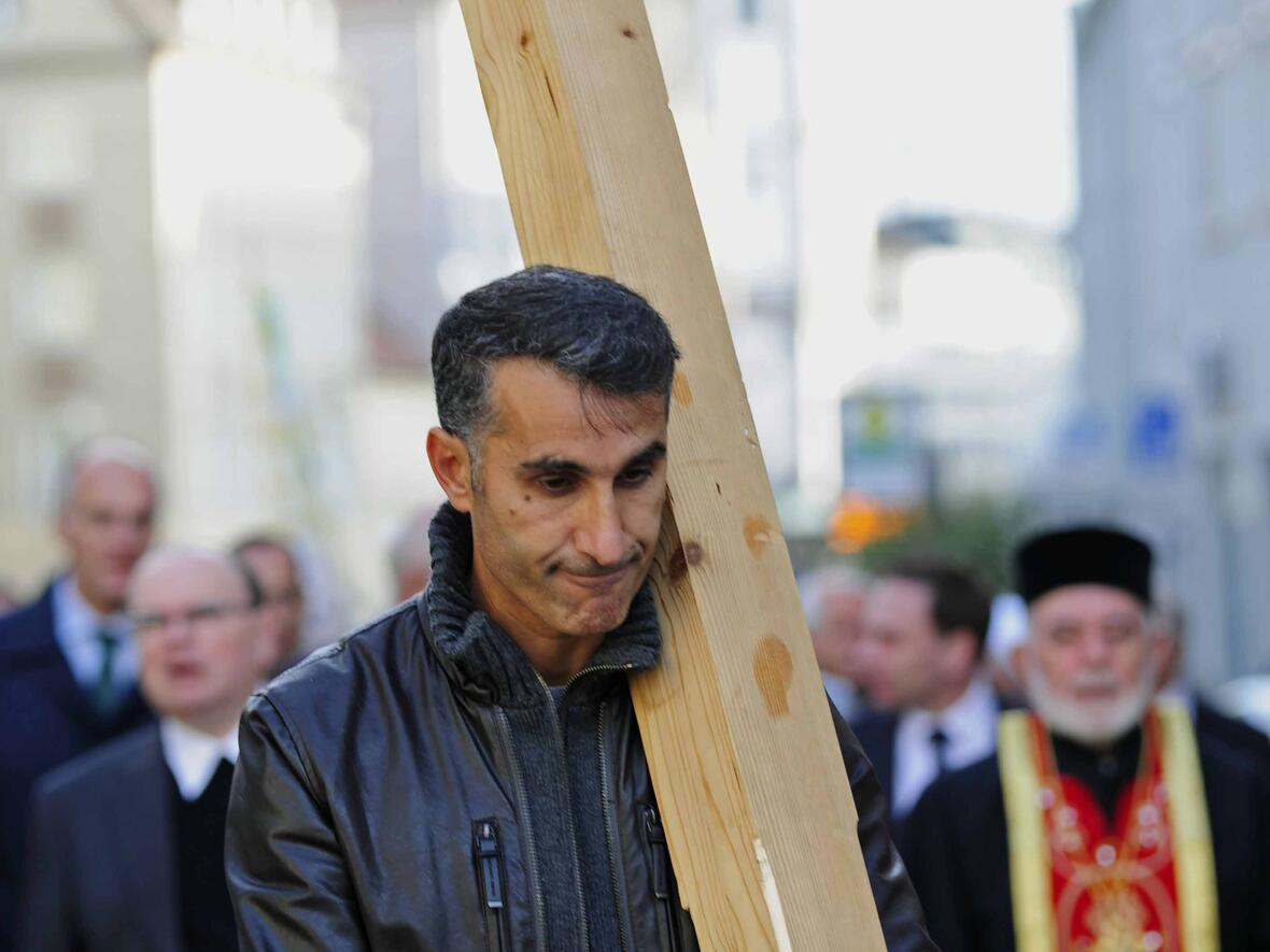 Das Kreuz als das Sinnbild für die Situation der verfolgten Christen weltweit. (Foto: pba/Nicolas Schnall)