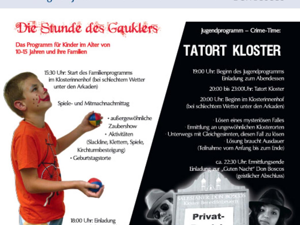 Foto: Plakat Kloster Benediktbeuern