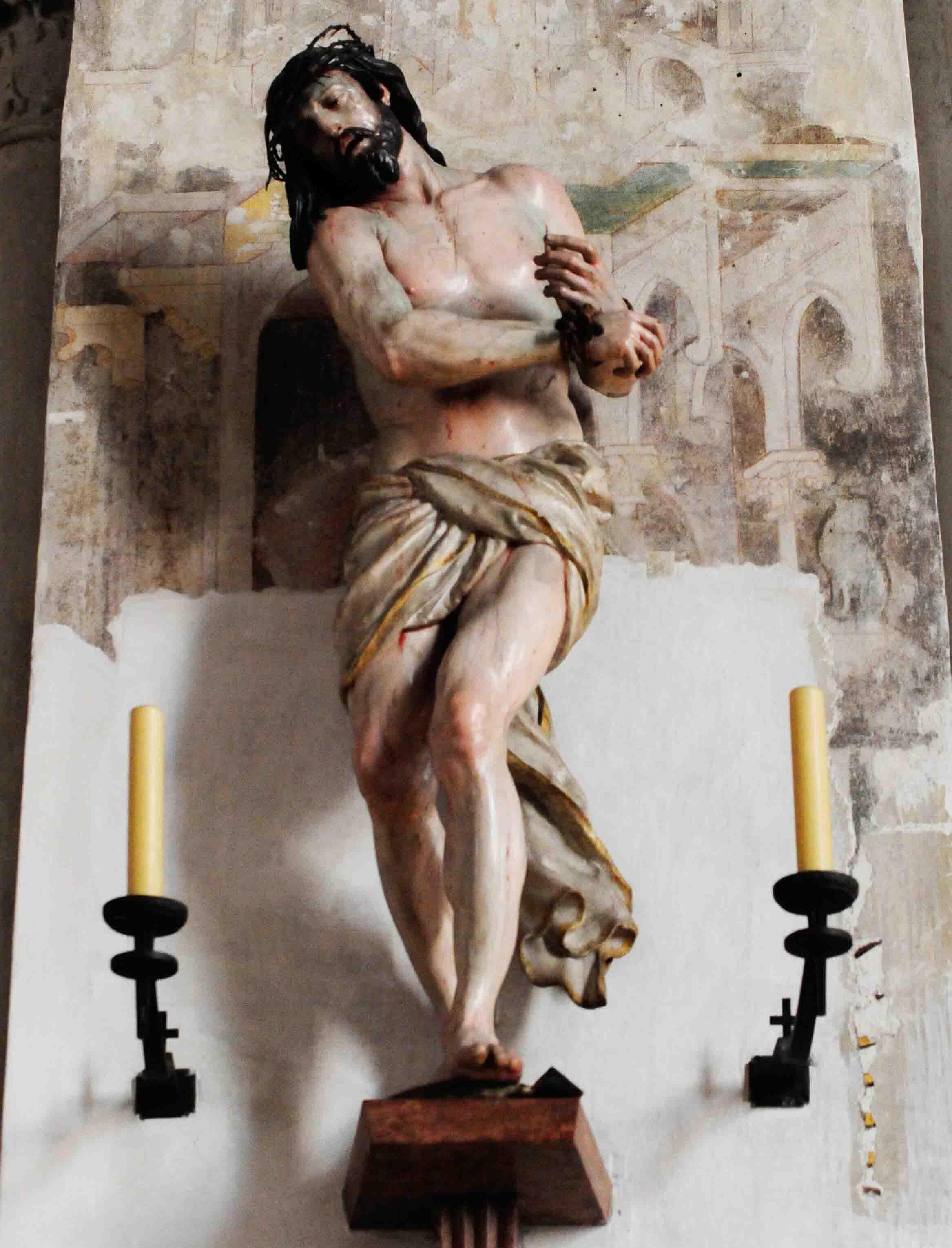 Zentrale Idee der Neugestaltung wird es sein, diese Christus-Figur von Georg Petel mit einzubeziehen. (Foto: Daniel Jäckel/pba)