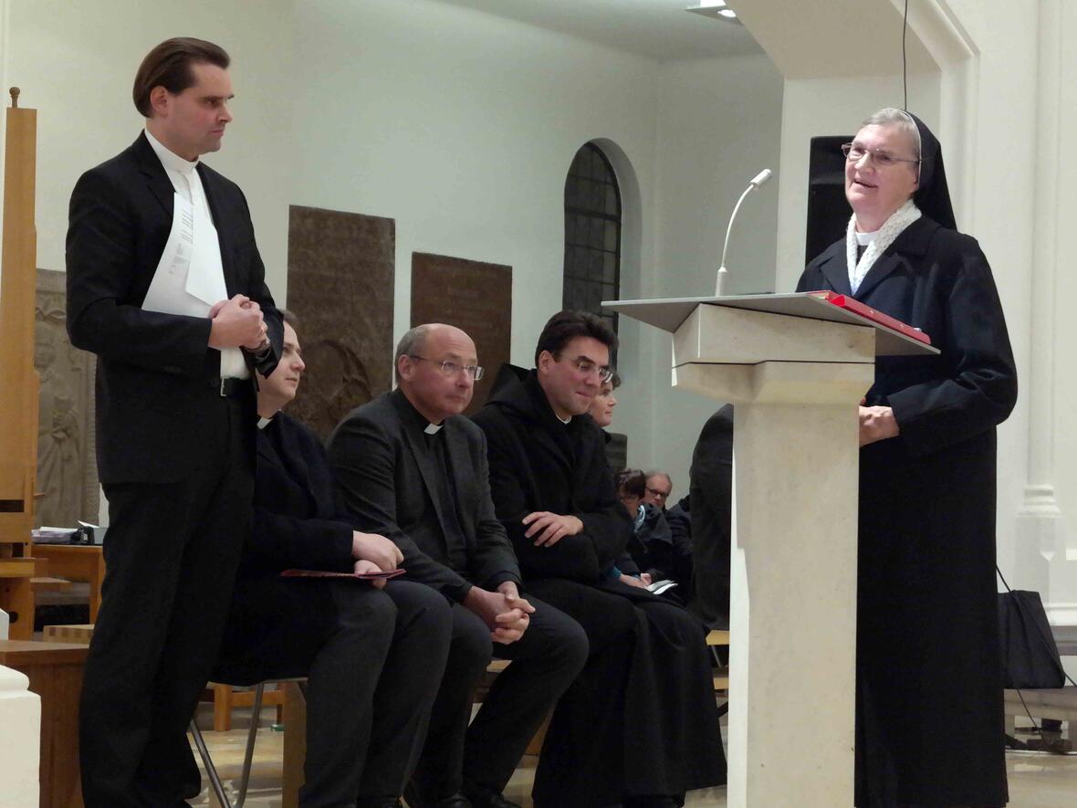 Die Kreuzschwester Maria Crucis Zagler aus Niederösterreich gab Zeugnis von ihrer Berufung.