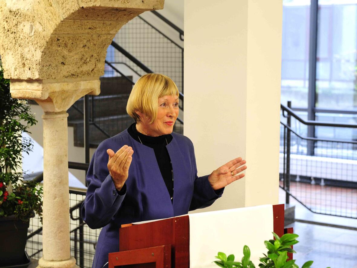 Frau Bäuml-Roßnagl bedankte sich bei allen, die zum Gelingen beigetragen haben.