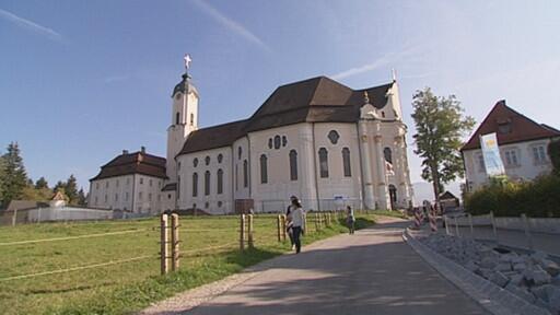 Juwel im Pfaffenwinkel: die Wieskirche. Foto: BR
