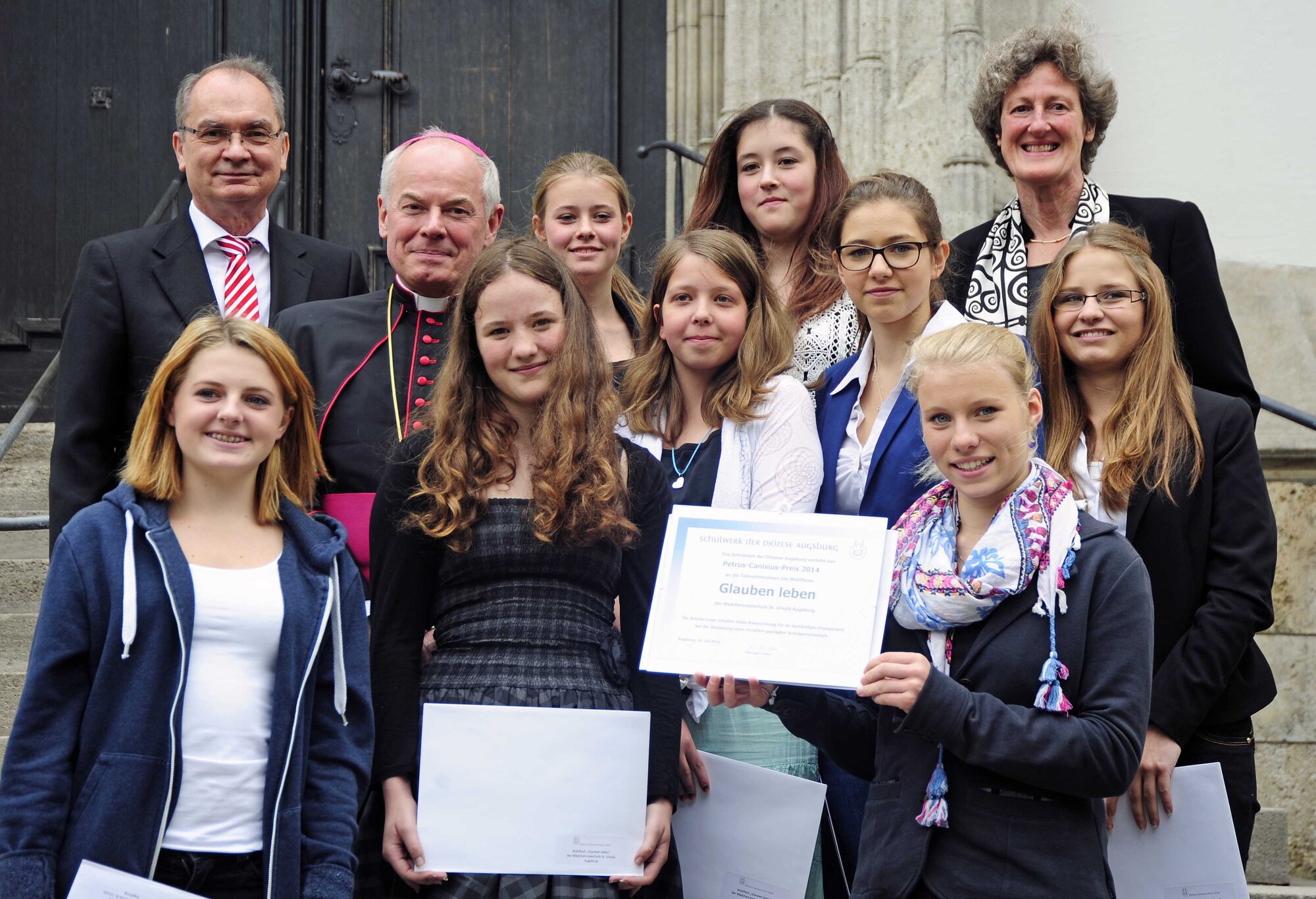Die Schülerinnen der Mädchenrealschule St. Ursula
