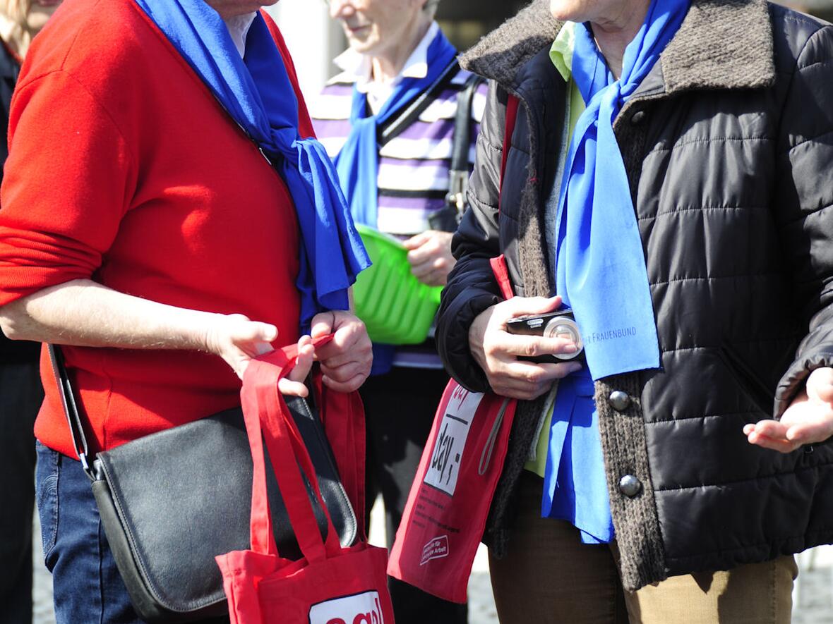Unter den Frauen fand ein reger Austausch statt. 