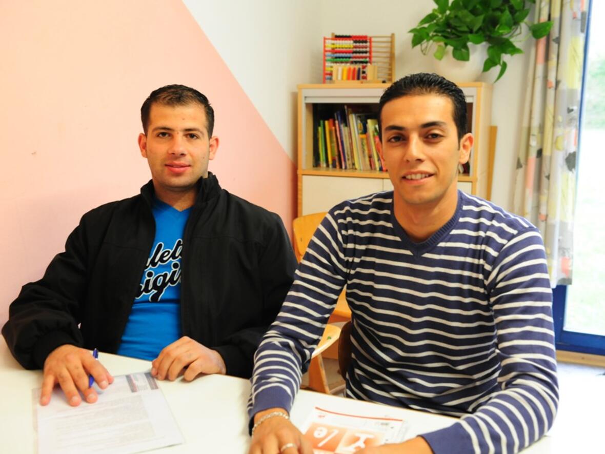 Rojer Salameh und Fadi Abu Akleh (von links).