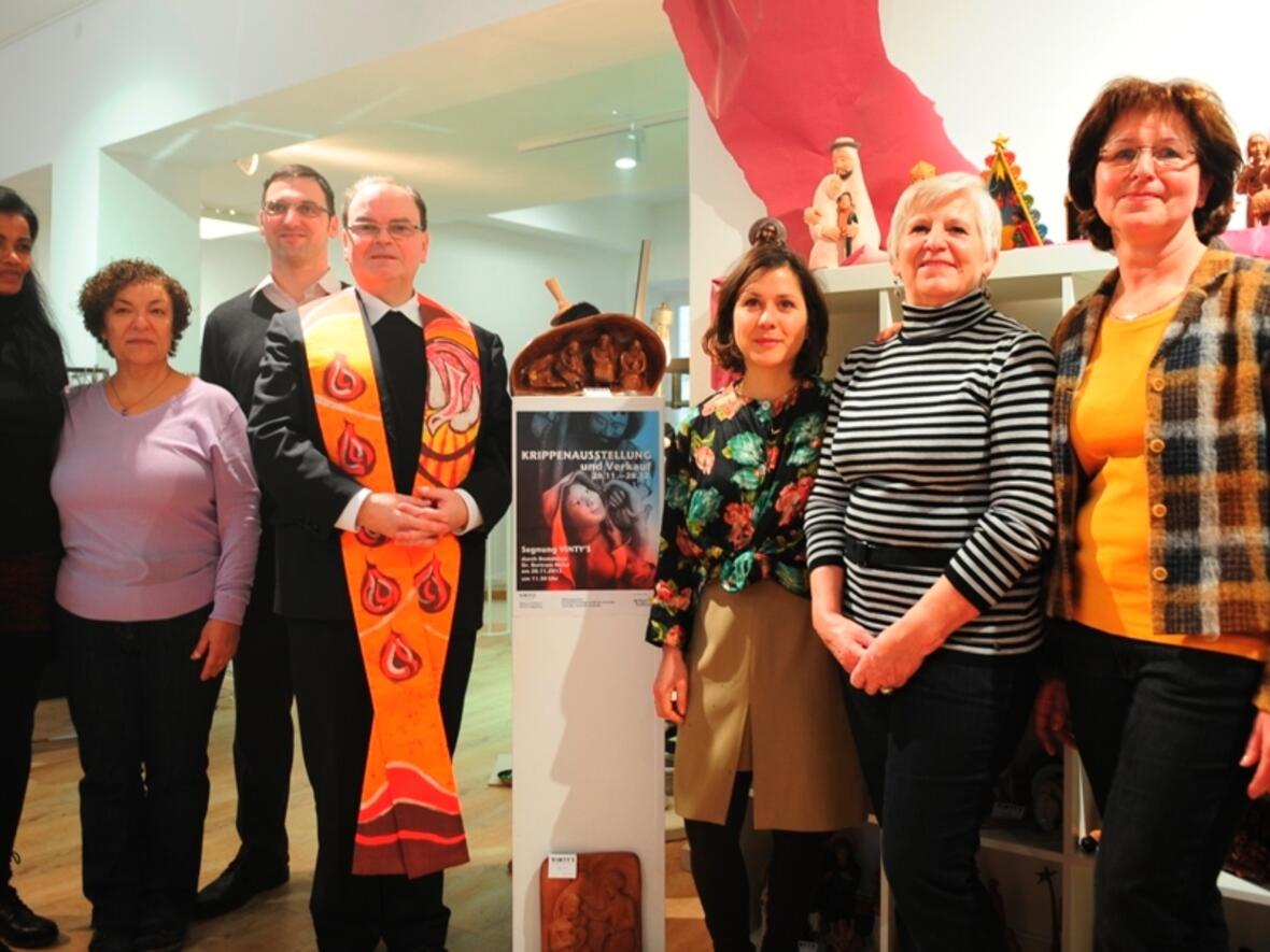 Mitarbeiter und Ehrenamtliche des Vinty's Modeshop