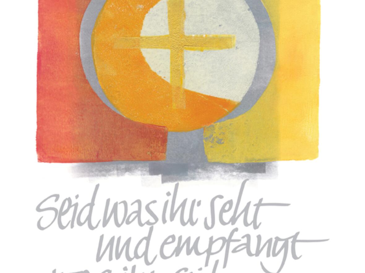 Das von der Grafikerin Ruth Wild gestaltete Logo für den Augsburger Bistumsstand.