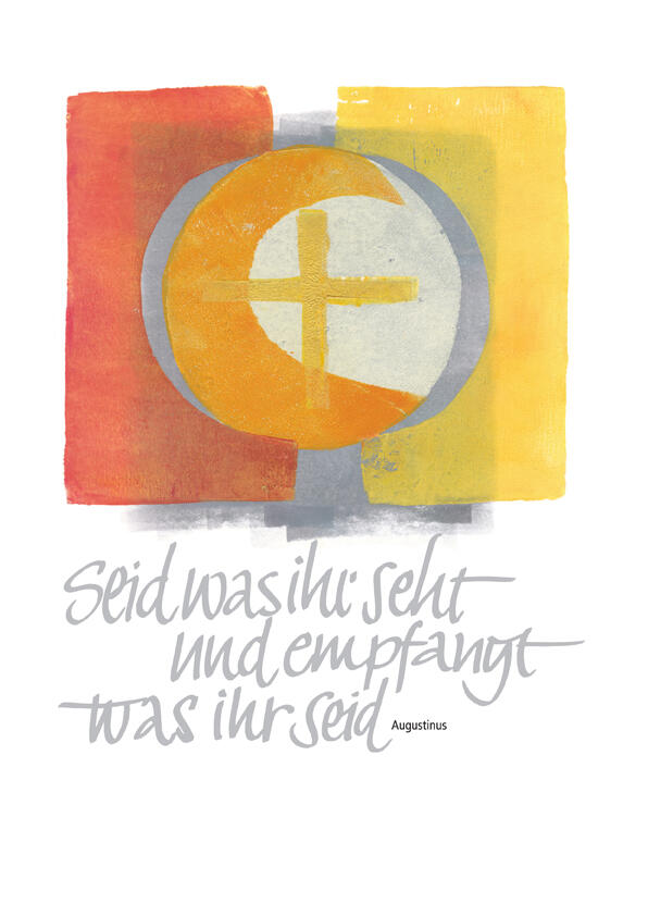 Das von der Grafikerin Ruth Wild gestaltete Logo für den Augsburger Bistumsstand.