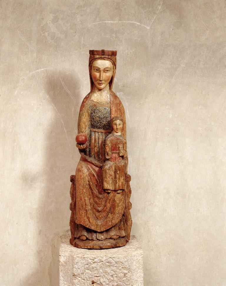 Romanische Madonna um 1300; Foto: Konrad Rainer
