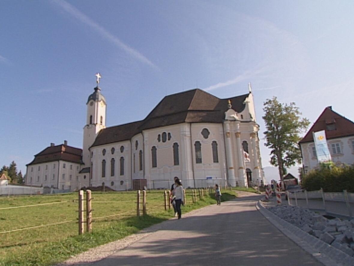 Die Wieskirche bei Steingaden. Foto: BR alpha