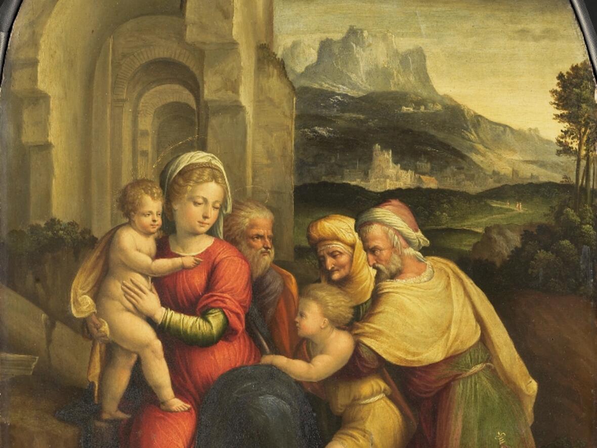 Die heilige Familie nach Benvenuto Tisi da Garofalo (1481–1559) . Quelle WikiCommons