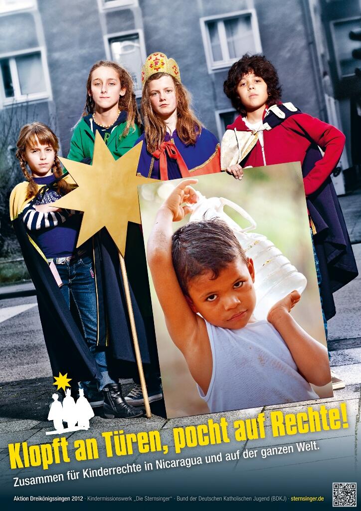 Das Sternsingerplakat für 2012. Quelle: Kindermissionswerk
