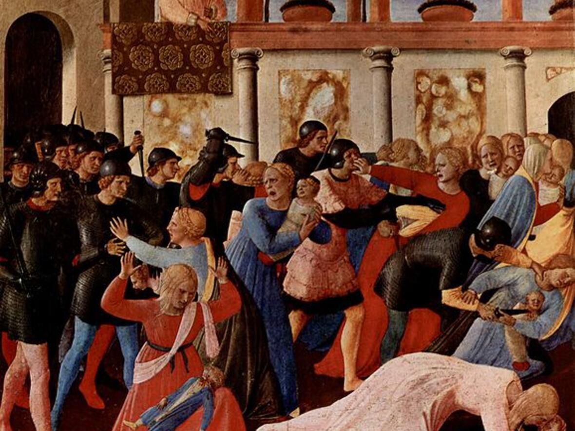 Der "bethlehemitische Kindermord" nach einem Gemälde des Künstlers Fra Angelico (1395-1455). Quelle: WikiCommons.
