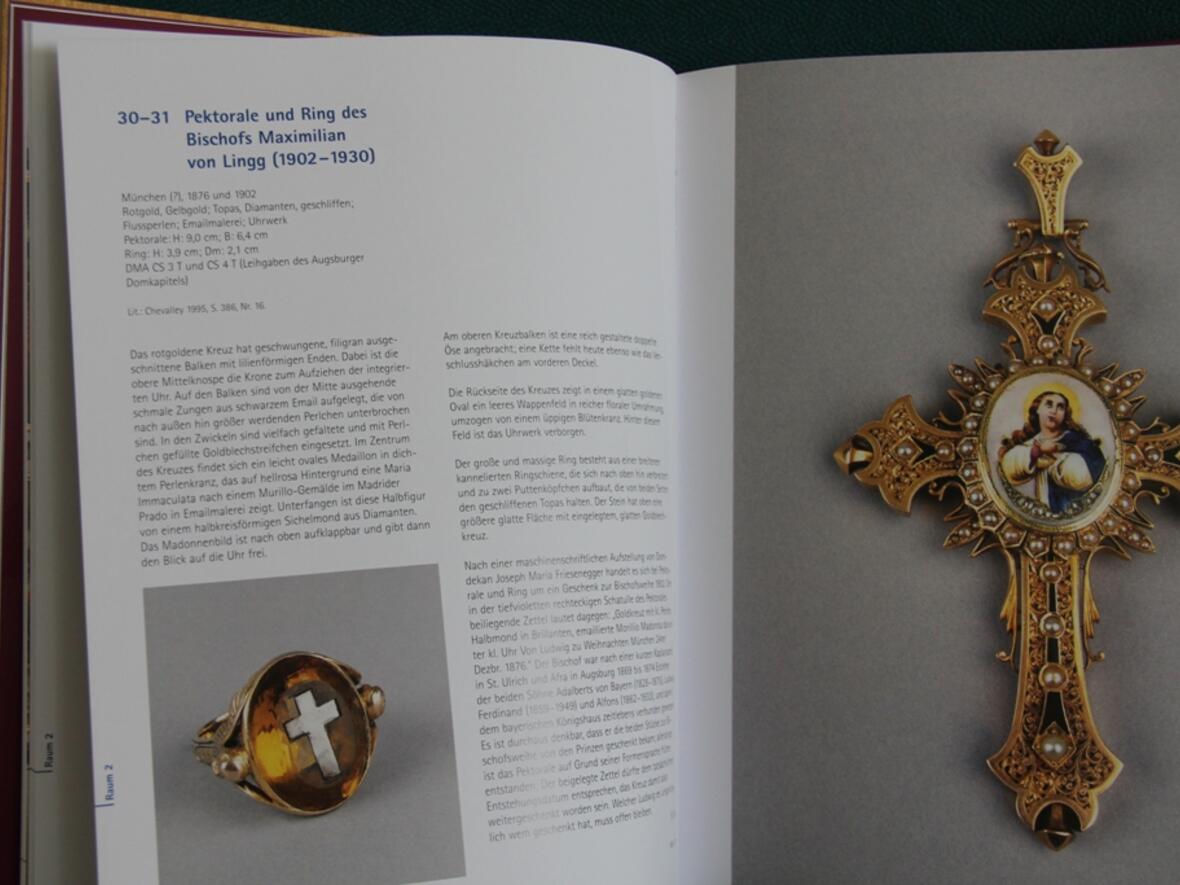 Ein paar Eindrücke aus dem Katalog: Pektorale und Ring des Bischofs Maximilian von Lingg (1902-1930). 