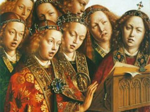 Die singenden Engel weisen den Weg zum "Weihnachtslieder-Adventskalender". Quelle: WikiCommons