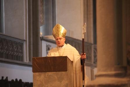 Bischof Zdarsa predigte im Pontifikalamt zu Gründonnerstag.