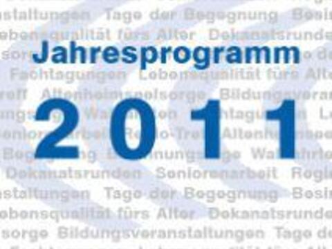 Titelseite des Jahresprogramms 2011 der Altenseelsorge der Diözese Augsburg