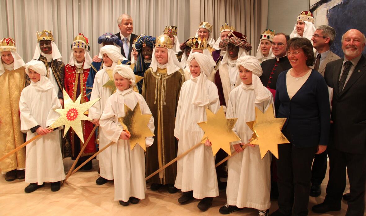 Ministerpräsident Horst Seehofer empfing am Donnerstag die Sternsinger aus Steingaden