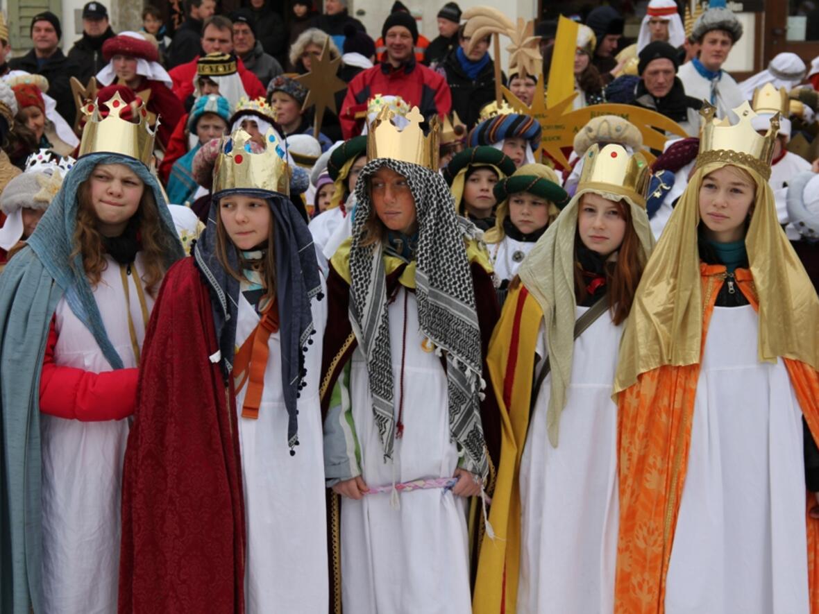 Könige und Weise aus dem ganzen Bistum sind heute nach Steingaden gekommen