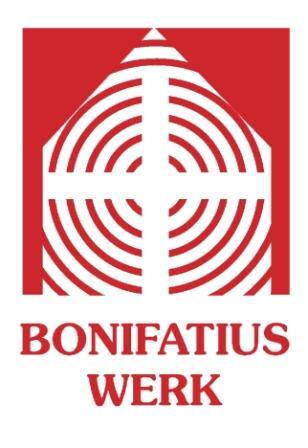 Das Bonifatiuswerk unterstützt Katholiken in der Diaspora. Internet: www.bonifatiuswerk.de