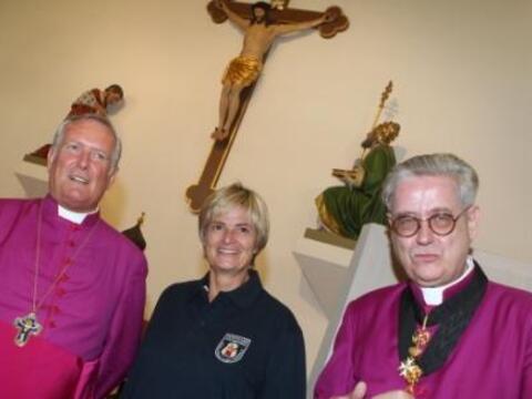 V.l. Bischof Dr. Friedhelm Hofmann, Fürstin Gloria von Thurn und Taxis und Wallfahrtsdirektor Prälat Dr. Wilhelm Imkamp.