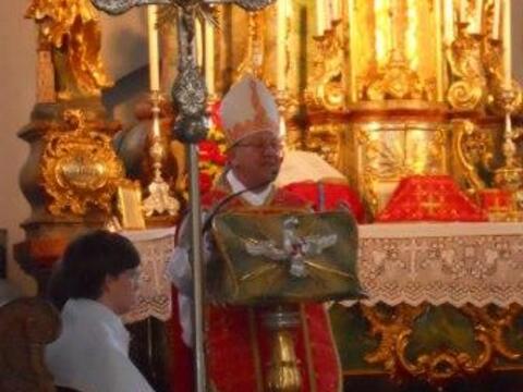 Prediger des Festgottesdienstes am Pfingstsonntag 2010 in Maria Vesperbild war der Abt des Benediktinerklosters Ottobeuren, Paulus Maria Weigele.