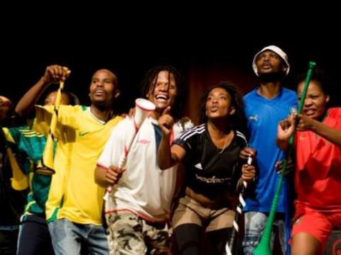 Jugendtheater AUYOBA2010 gegen Gewalt in Südafrika ist bis 29. April in Weilheim zu Gast. Bild: missio/Thomas Klinger.