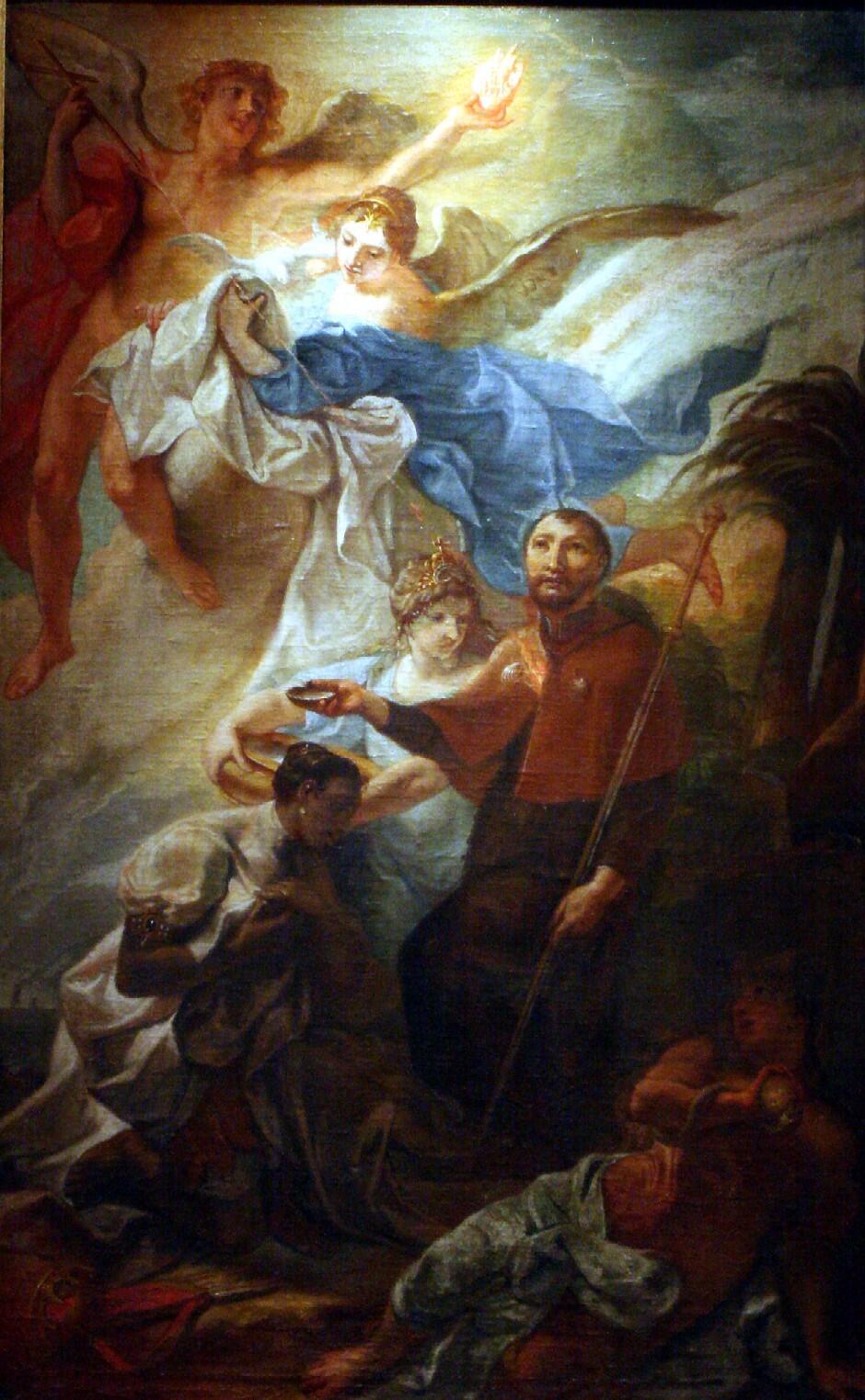 Johann Evangelist Holzer: Heiliger Franz Xaver (1732), derzeit zu sehen im Augsburger Diözesanmusuem St. Afra.