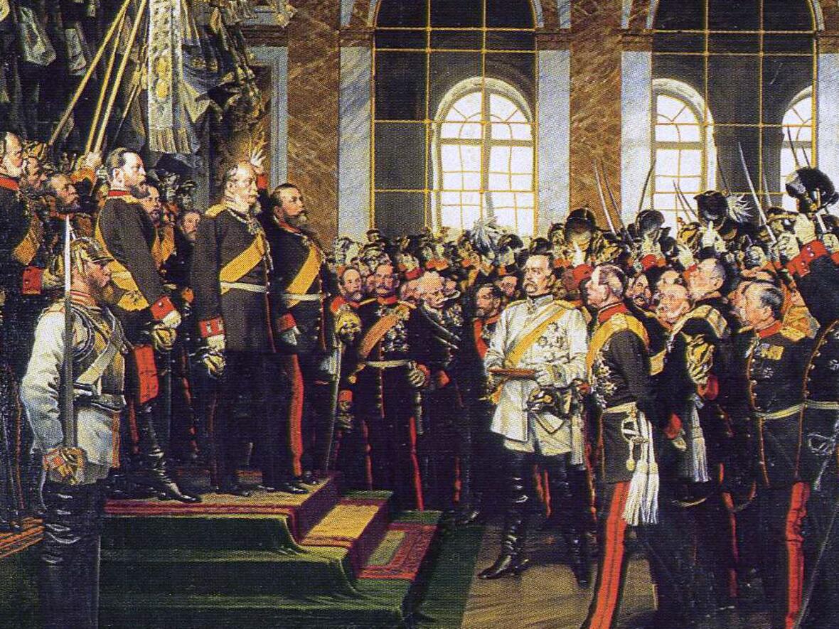 Anton von Werner: "Die Proklamierung des deutschen Kaiserreiches (18. Januar 1871)" (3. Fassung 1885)