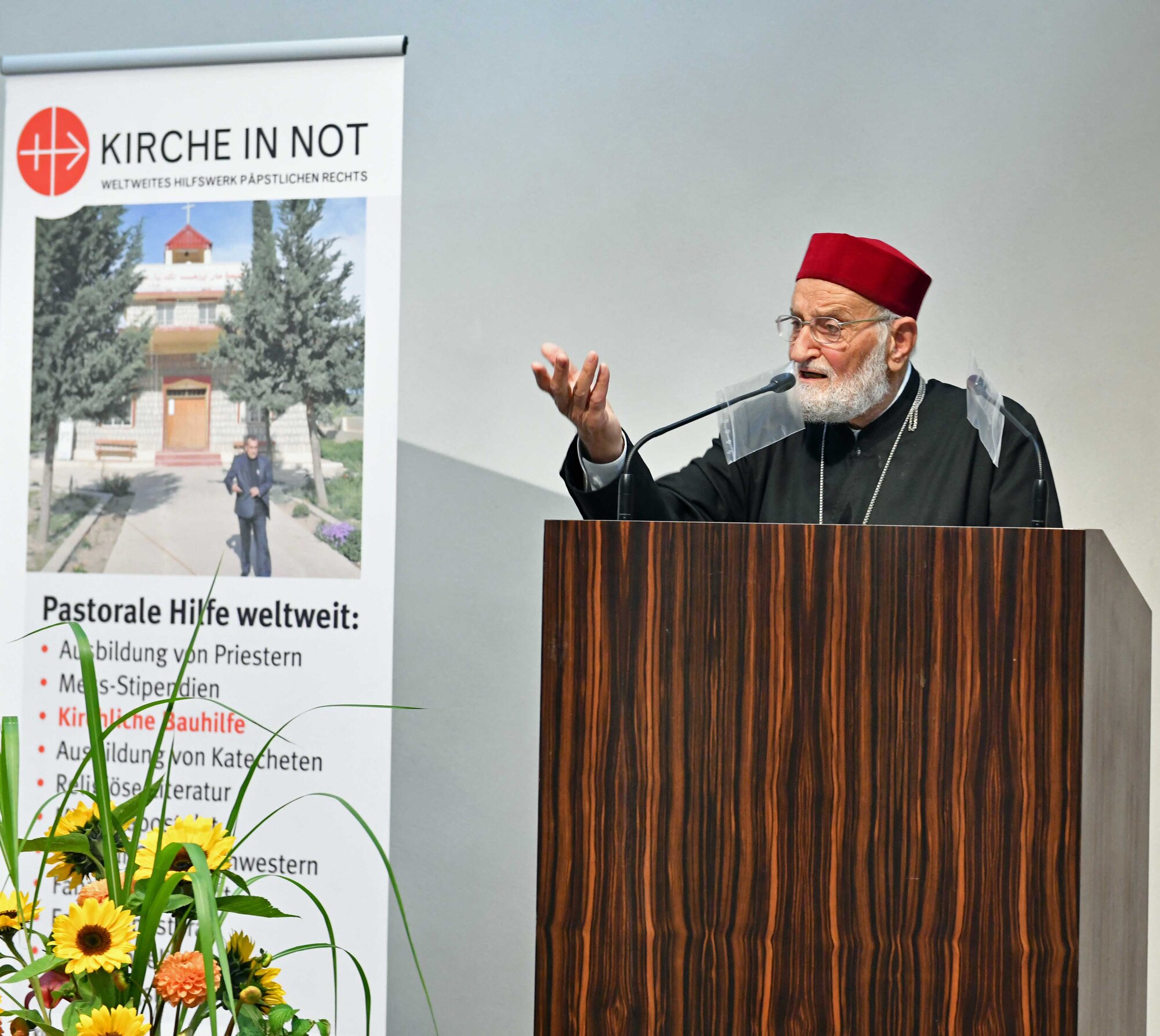 Gebets- und Solidaritätstag_Infoveranstaltung mit Patriarch Gregorius  III. Laham (Foto Nicolas Schnall pba) 2