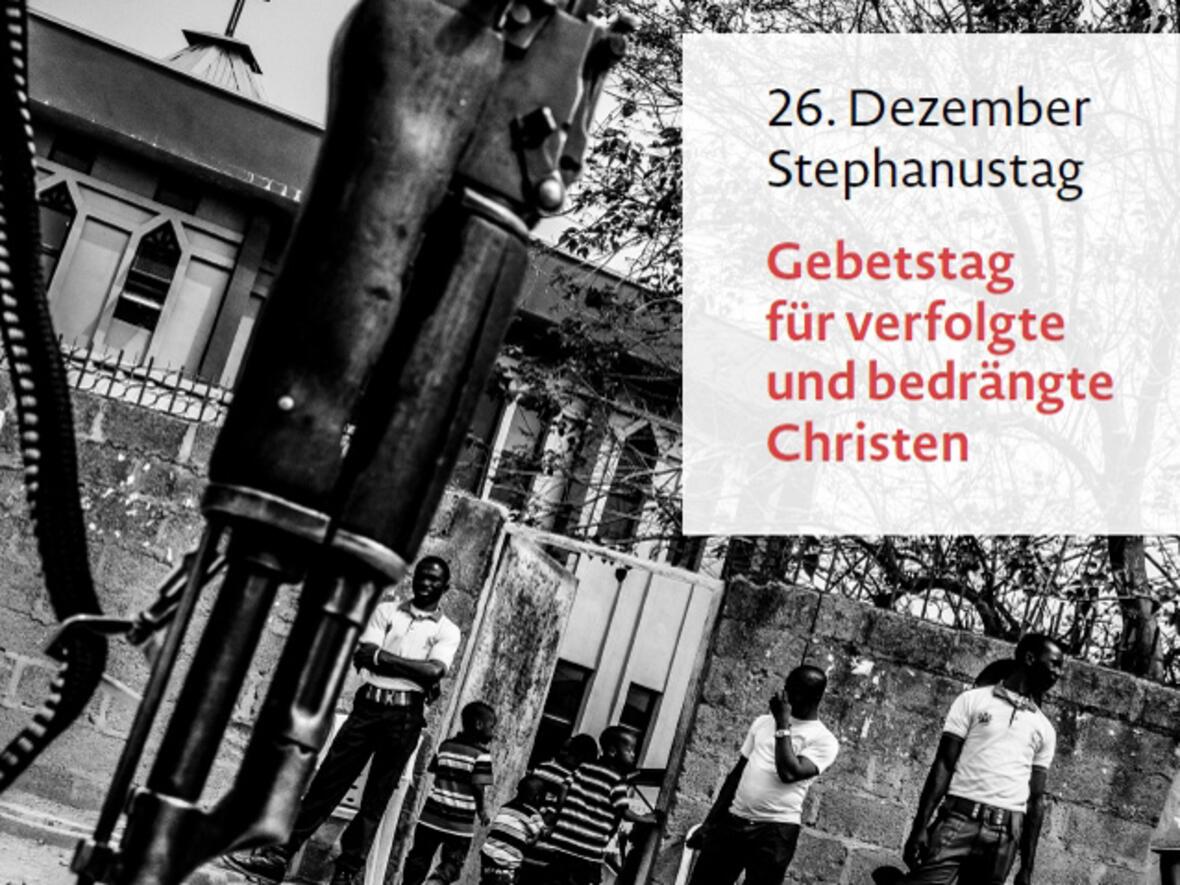 Plakat zum Gebetstag für verfolgte Christen. (Quelle: DBK)