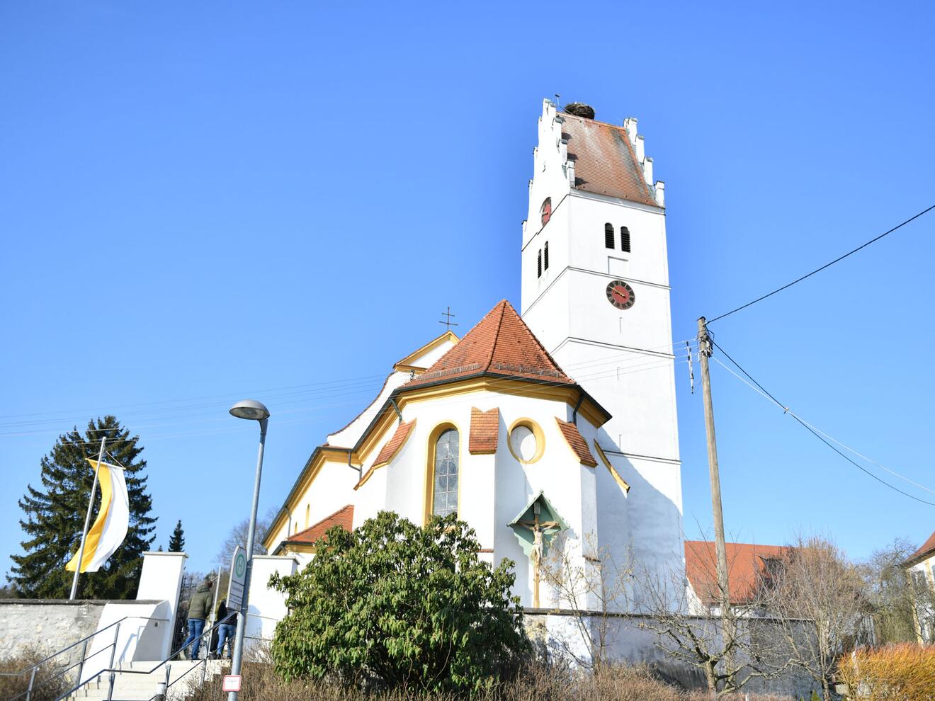 Die Pfarrkirche St. Michael in Unterelchingen begeht heuer ein Festjahr zum 300. Jubiläum der Grundsteinlegung 1722 (Fotos: Julian Schmidt / pba)