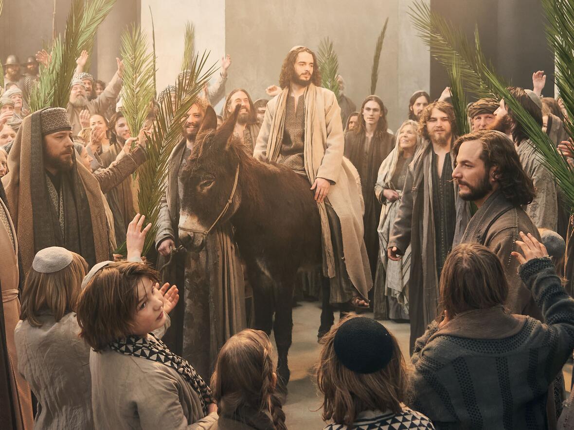 Einzug in Jerusalem in den Oberammergauer Passionsspielen (Foto: Birgit Gudkonsdottir)
