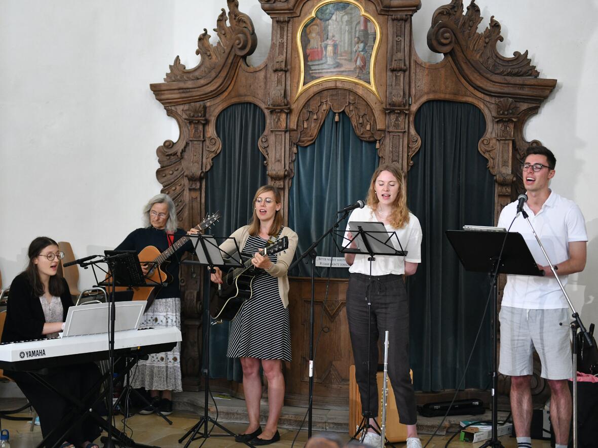Lobpreisgesang in der Wieskirche.