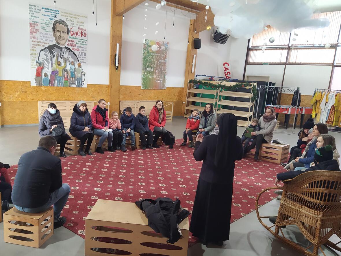 Im Erzbistum Lemberg kümmern sich Schwestern der Heiligen Familie um Binnenflüchtlinge (Foto: Sisters of the Holy Family, Lviv).