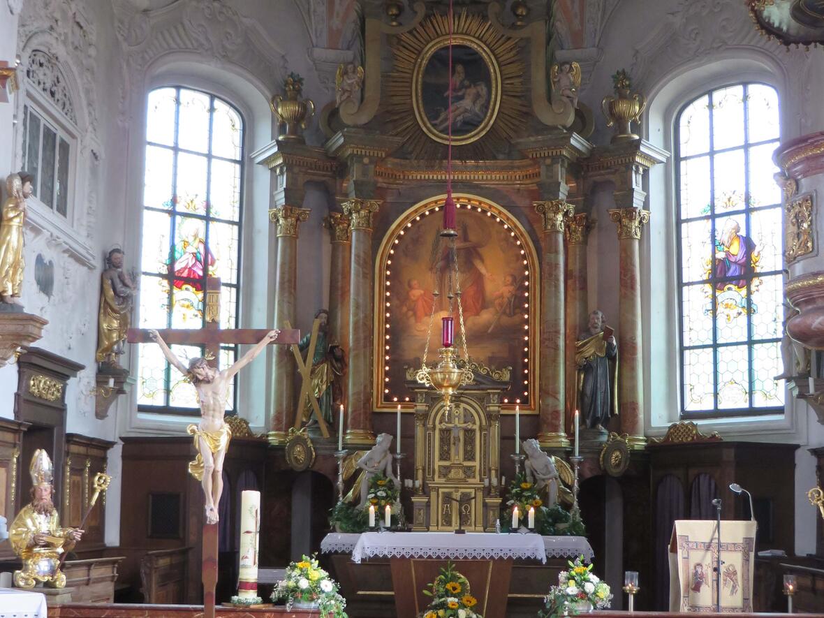 Die barocke Innenaustattung der Tödtenrieder Kirche. (Foto: Viktoria Zäch/pba)