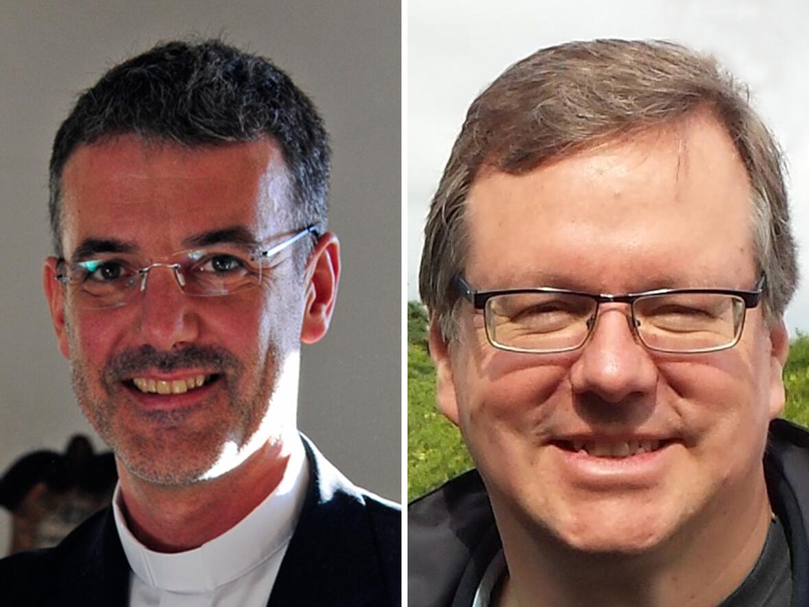 (v.l.) Dekan Christoph Leutgäb und Prodekan Herbert Kohler (Fotos: Maria Rösch / pba und Privat)