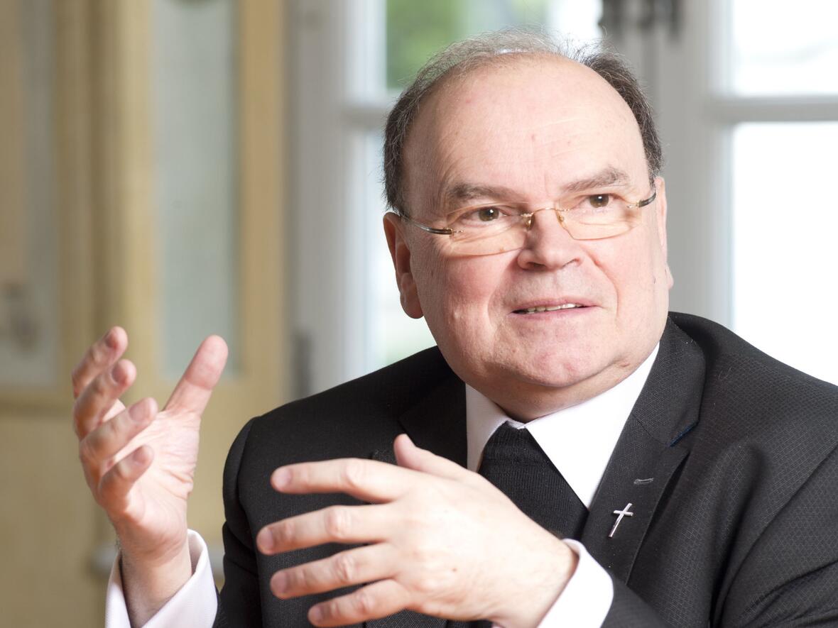 Bischof Dr. Bertram Meier zum Welttag der Armen (Foto: Bernd Müller / pba)